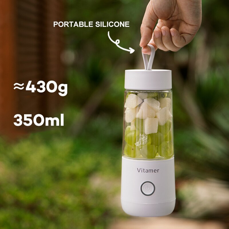 Portable Blender Juicer Electric USB Rechargeable Blender Bottle