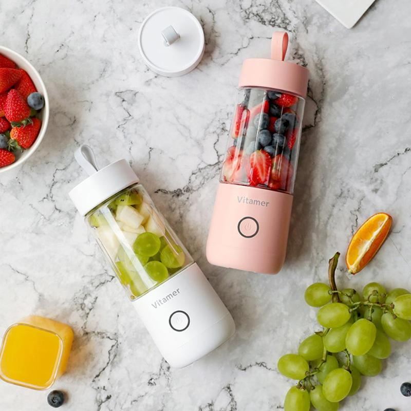 Portable Blender Juicer Electric USB Rechargeable Blender Bottle