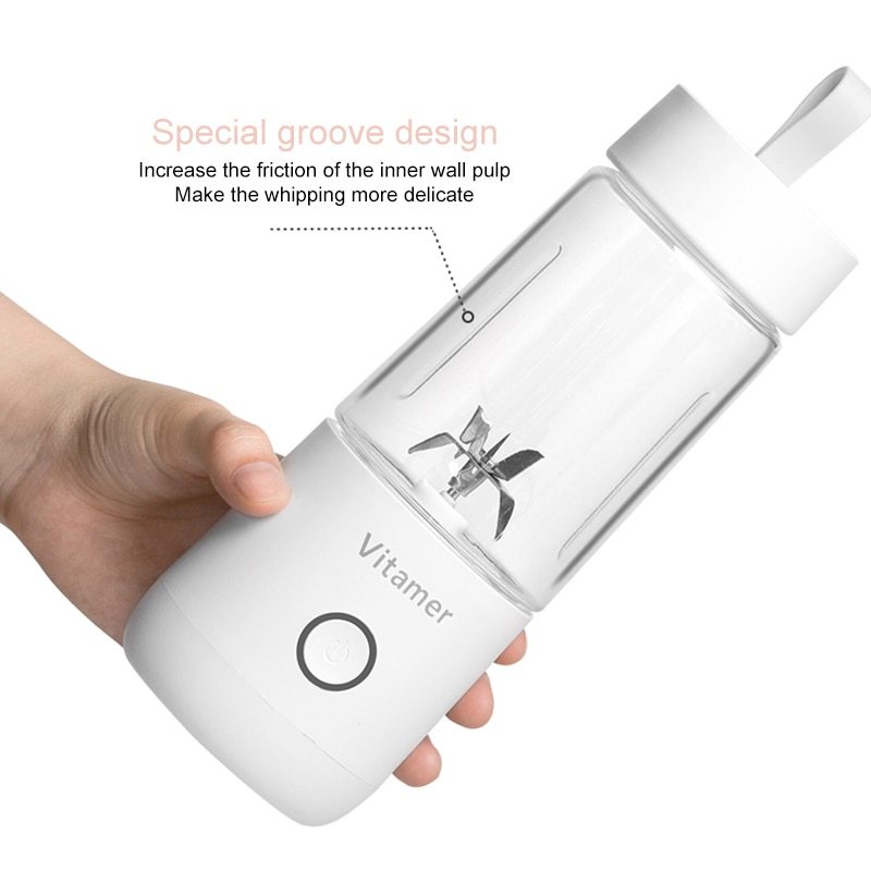 Portable Blender Juicer Electric USB Rechargeable Blender Bottle