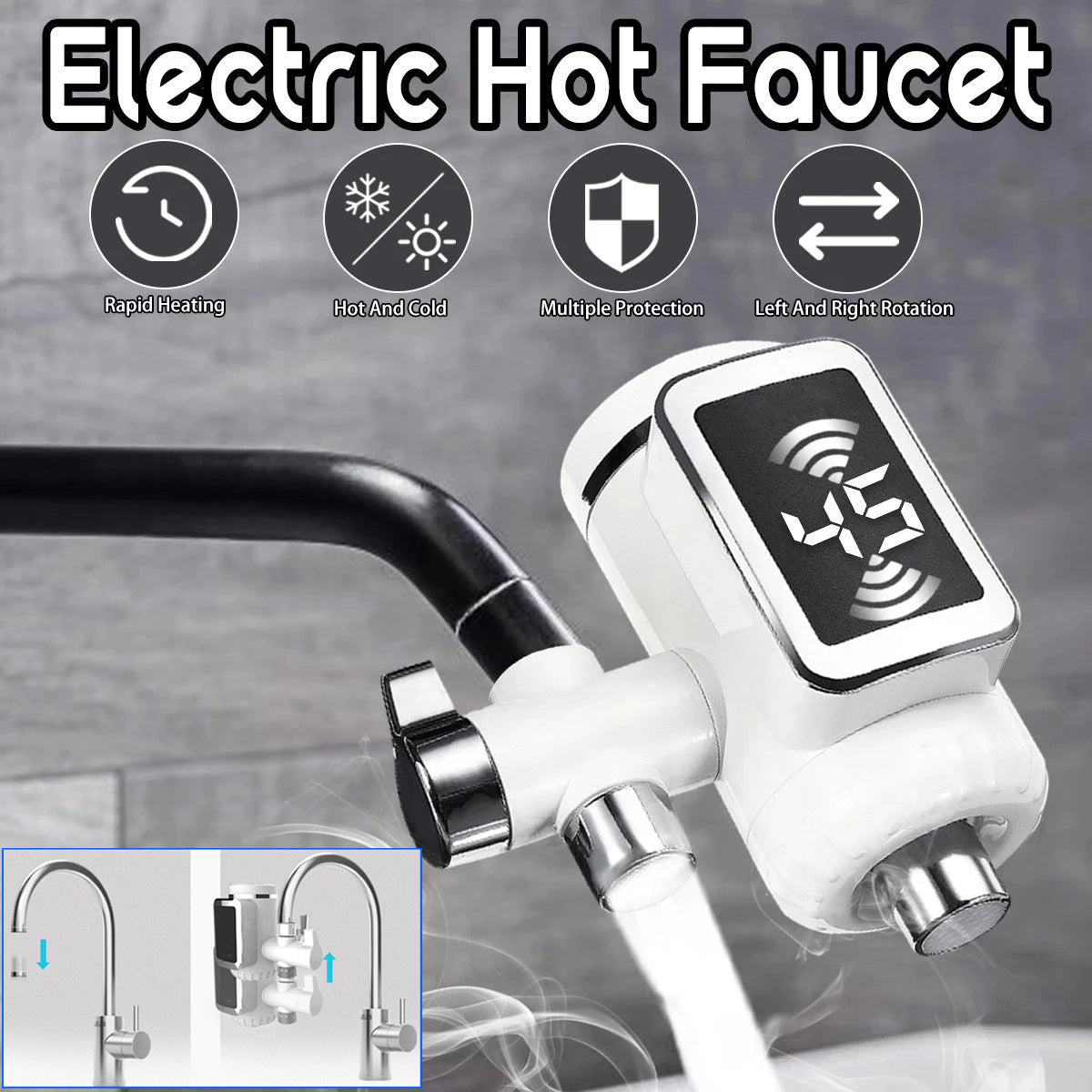 Connecting Electric Faucet Without Installation