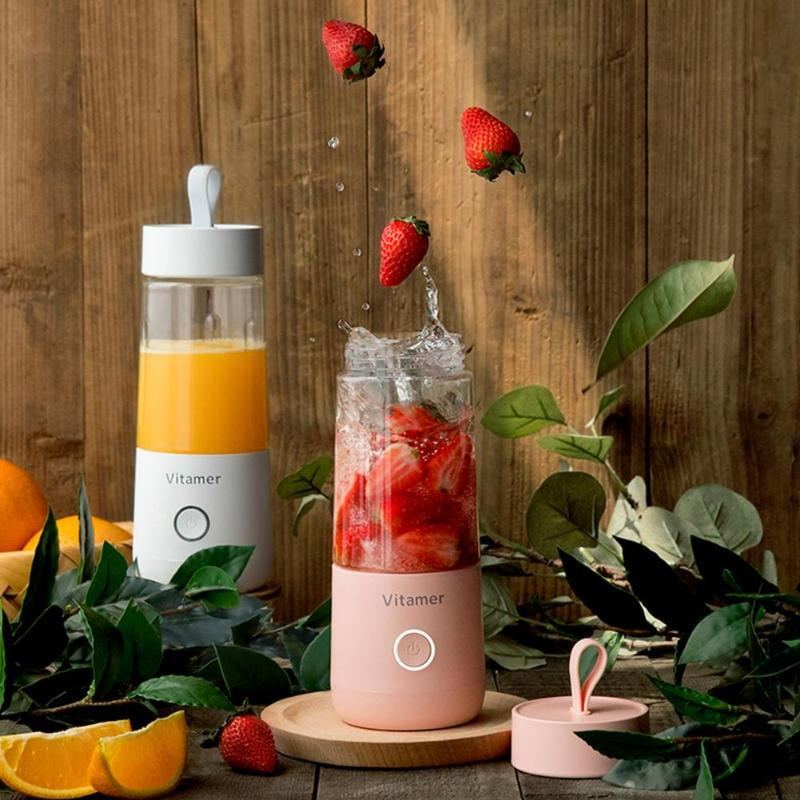 Portable Blender Juicer Electric USB Rechargeable Blender Bottle
