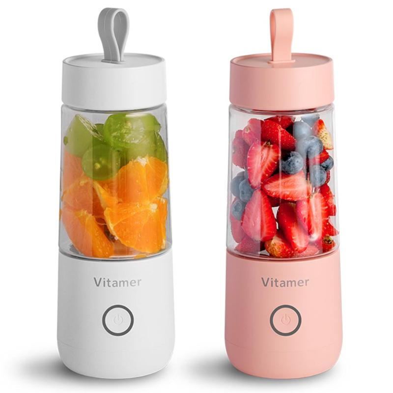 Portable Blender Juicer Electric USB Rechargeable Blender Bottle