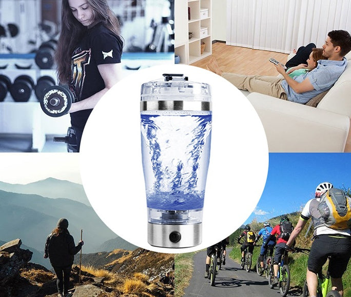 Electric Protein Shake Stirrer USB Shake Bottle Milk Coffee Blender Kettle Sports