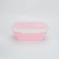 Portable foldable silicone lunch box