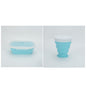 Portable foldable silicone lunch box