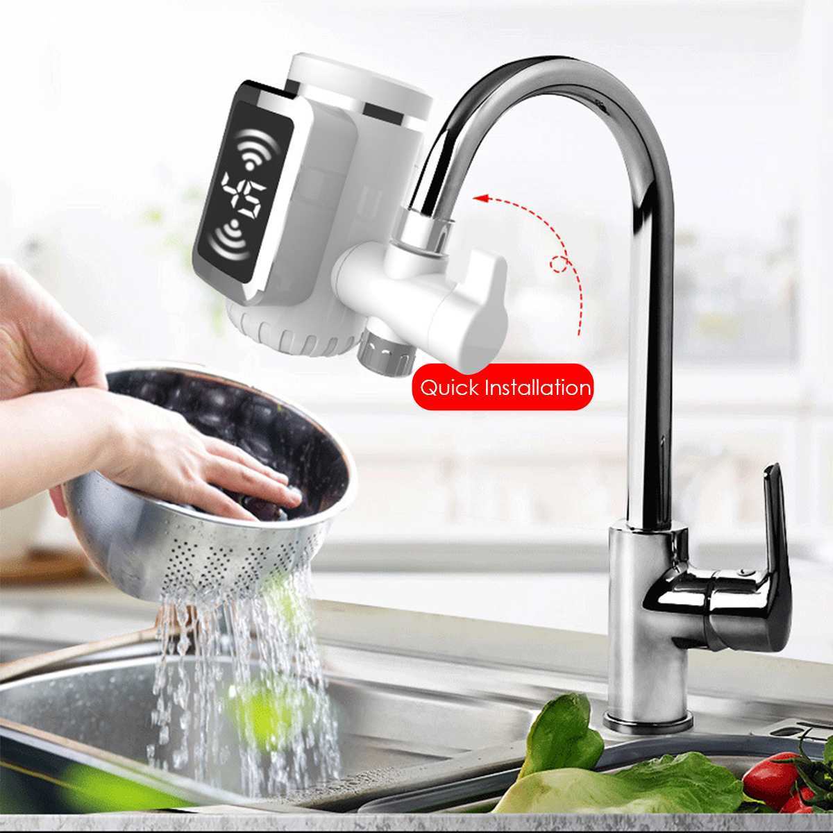Connecting Electric Faucet Without Installation